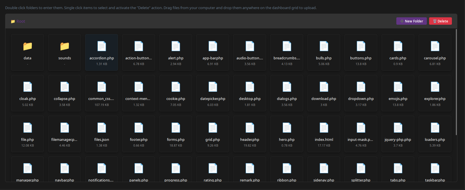 File Manager Preview